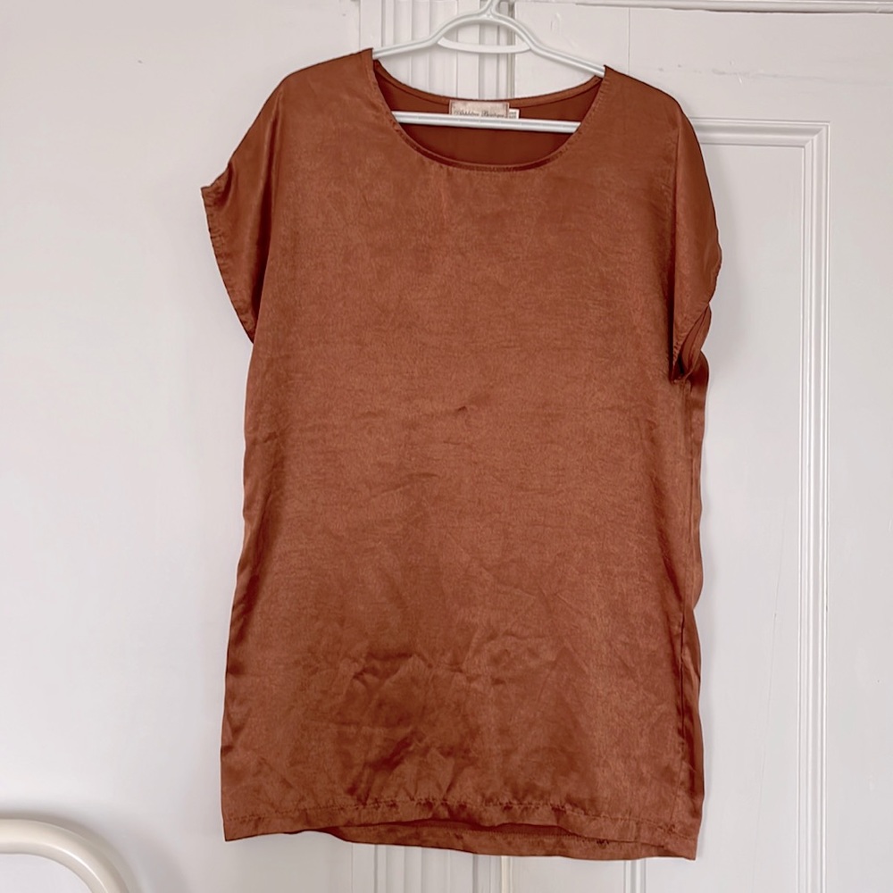 Rust Silky Tunic